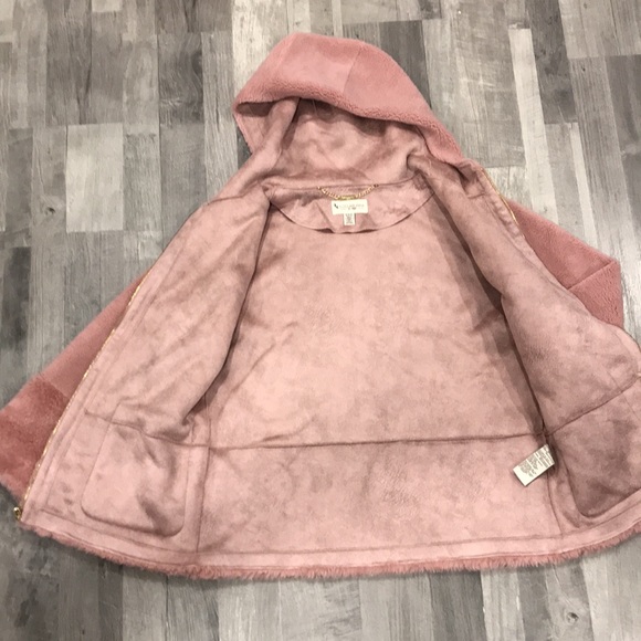 Koolaburra Jackets & Coats Womens Koolaburra By Ugg Hooded Fuzzy Jacket Pink Poshmark